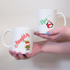 Naughty And Nice Christmas Mug Set