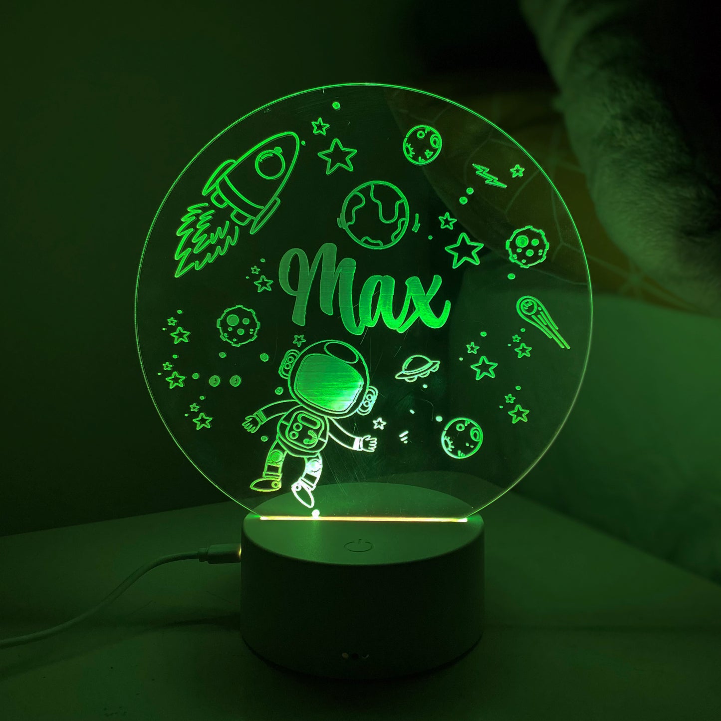 Personalised LED Space Theme Night Light