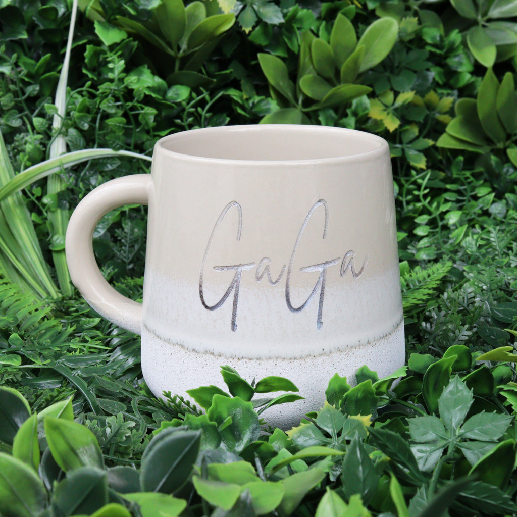 Stoneware Glazed Hand Engraved Mug