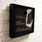 Personalised wine cork collection box