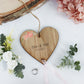 Wedding Ring Bearer Wooden Heart