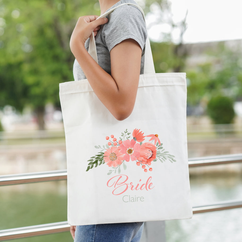 Personalised Bridal Party Tote Bag
