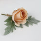 peach rose artificial boutonniere button hole floral silk artificial flowers boho vintage feel relaxed floral wedding flowers