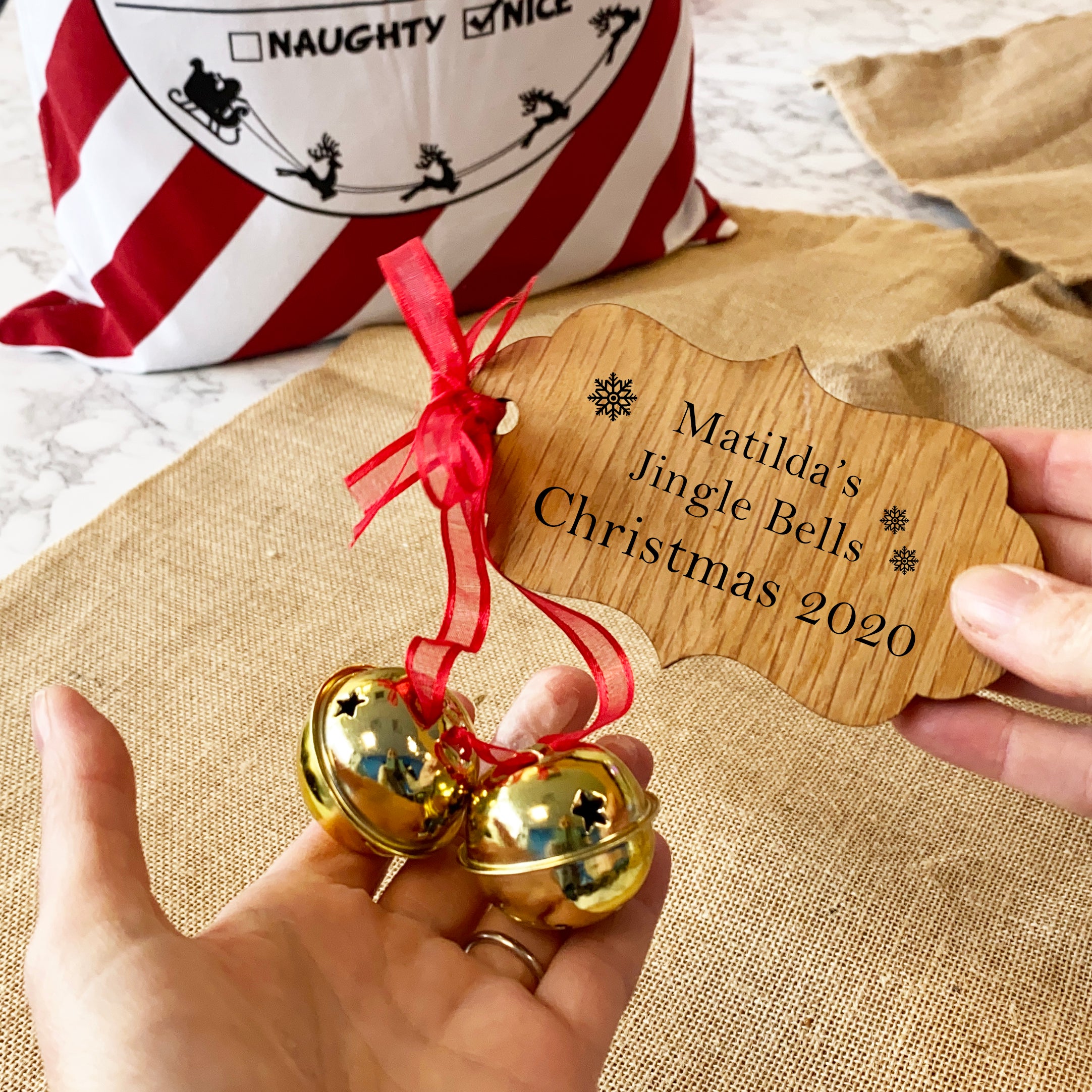 Personalised Jingle Bells Christmas Eve