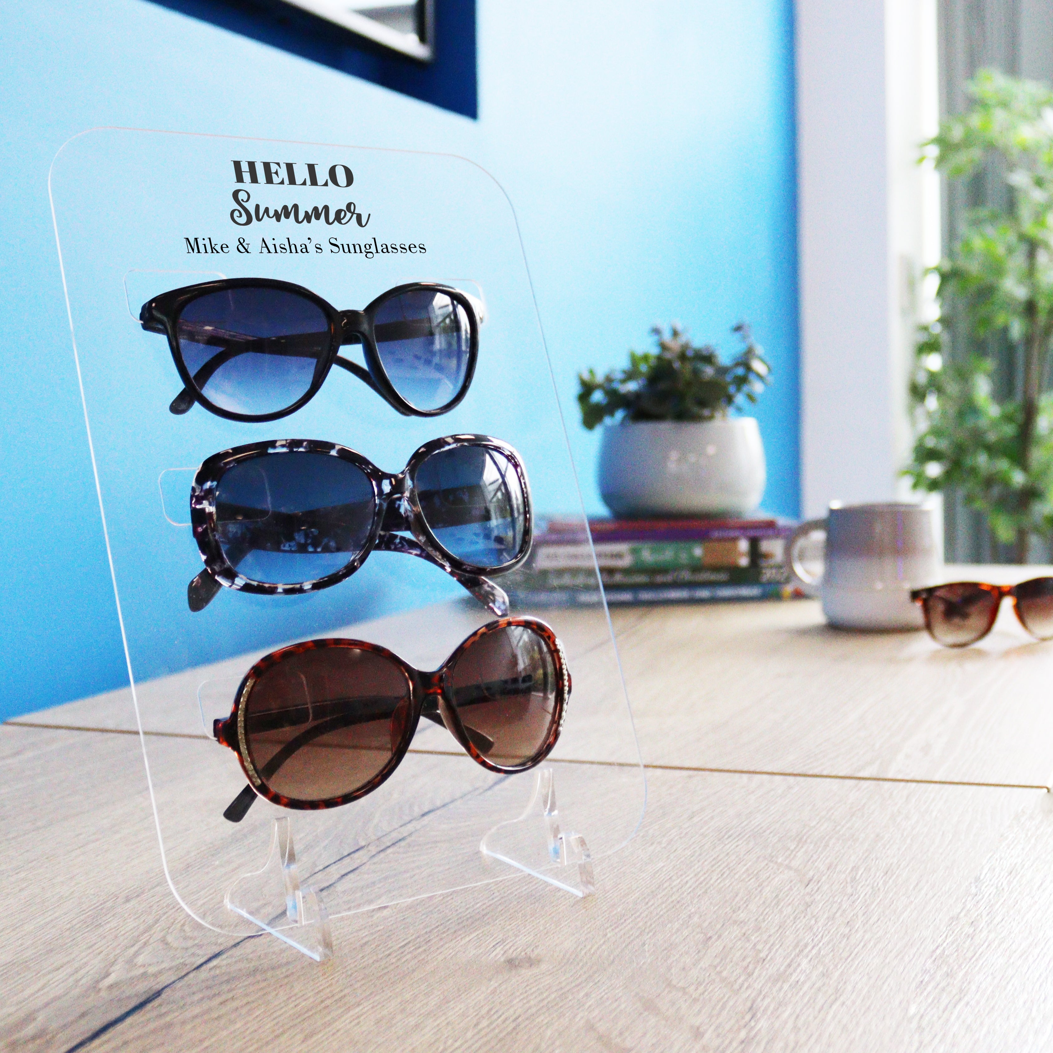 Personalised Acrylic Sunglasses Holder