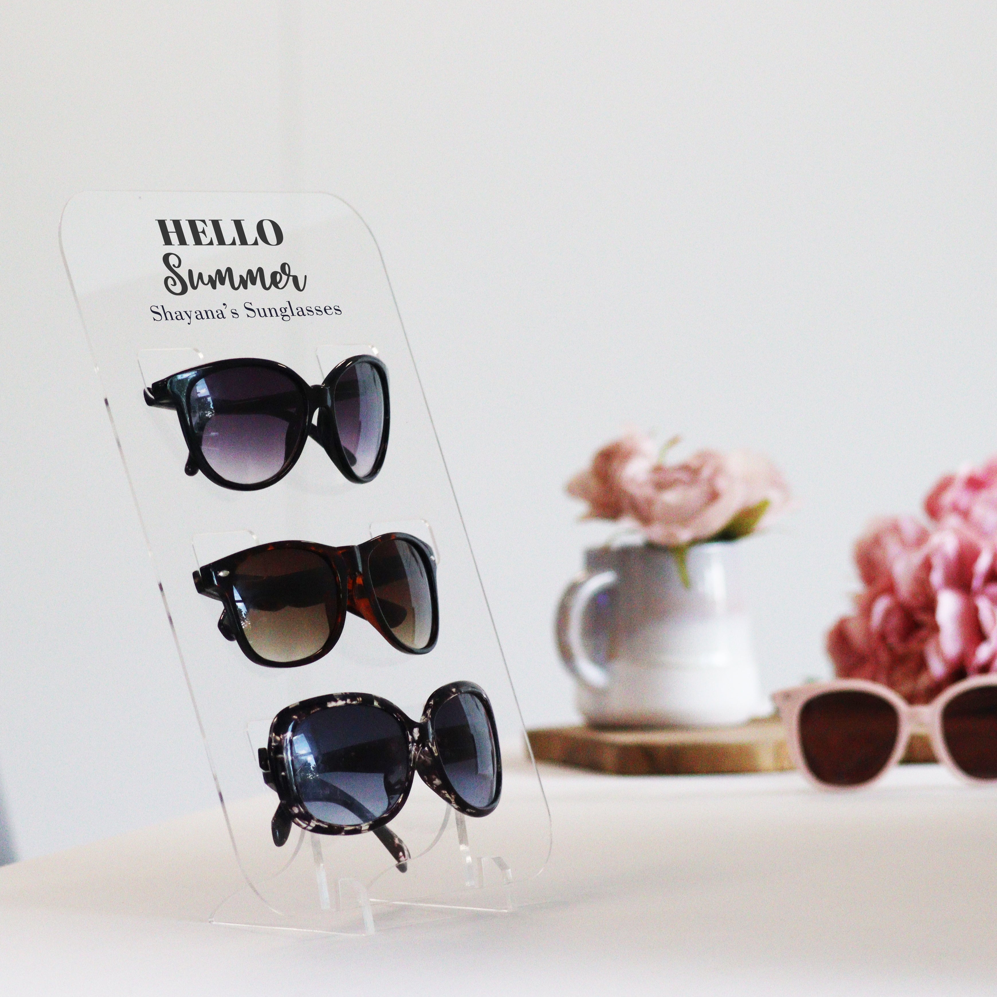 Personalised Acrylic Sunglasses Holder