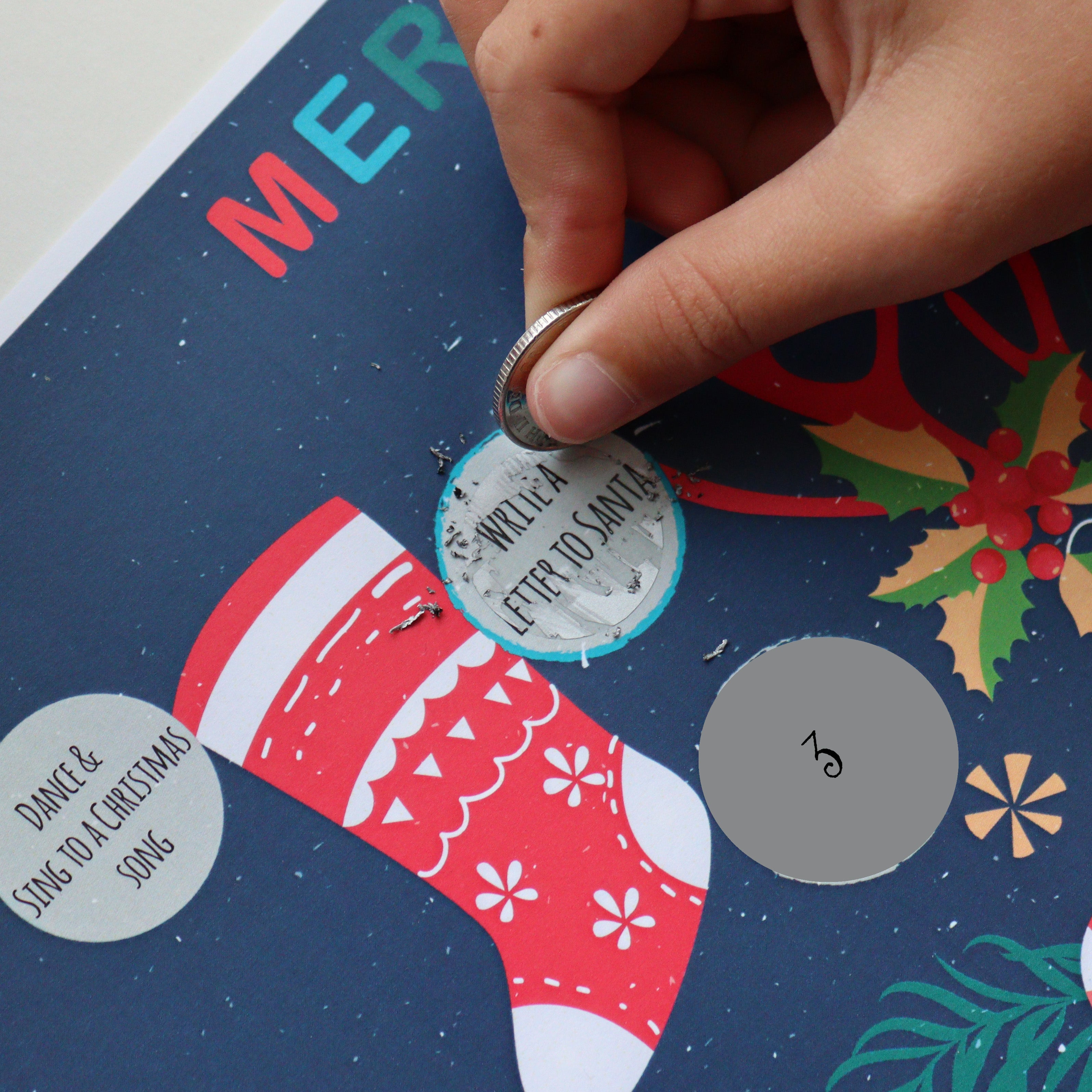 Personalised Scratch Off Activity Advent Calendar