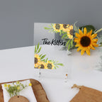 Wedding Table Number Sunflowers