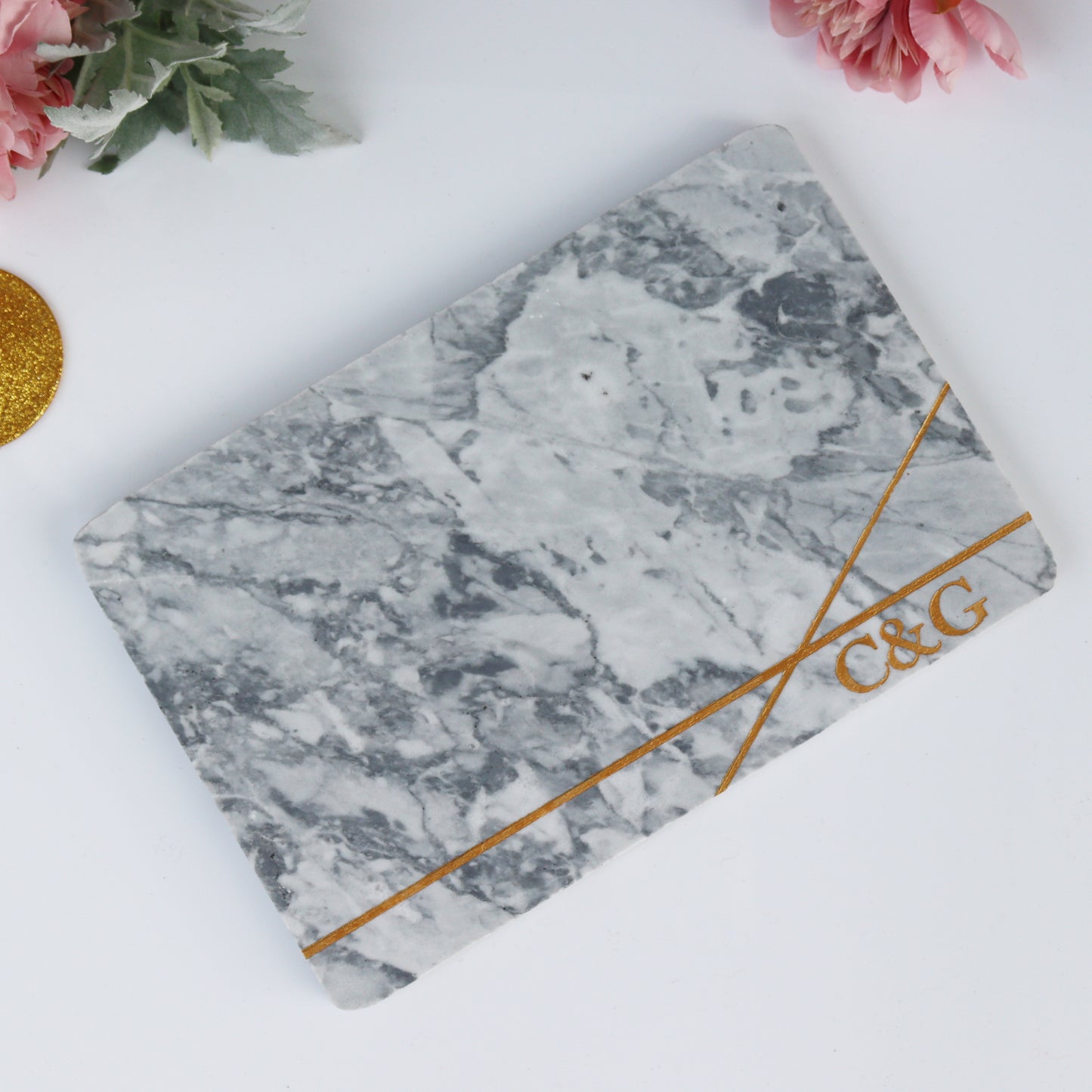 Personalised Marble Cheeseboard 'Rectangle'