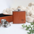 Personalised Pu Leather Wedding Hip Flask