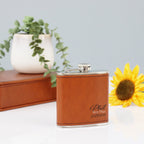 Personalised Pu Leather Wedding Hip Flask