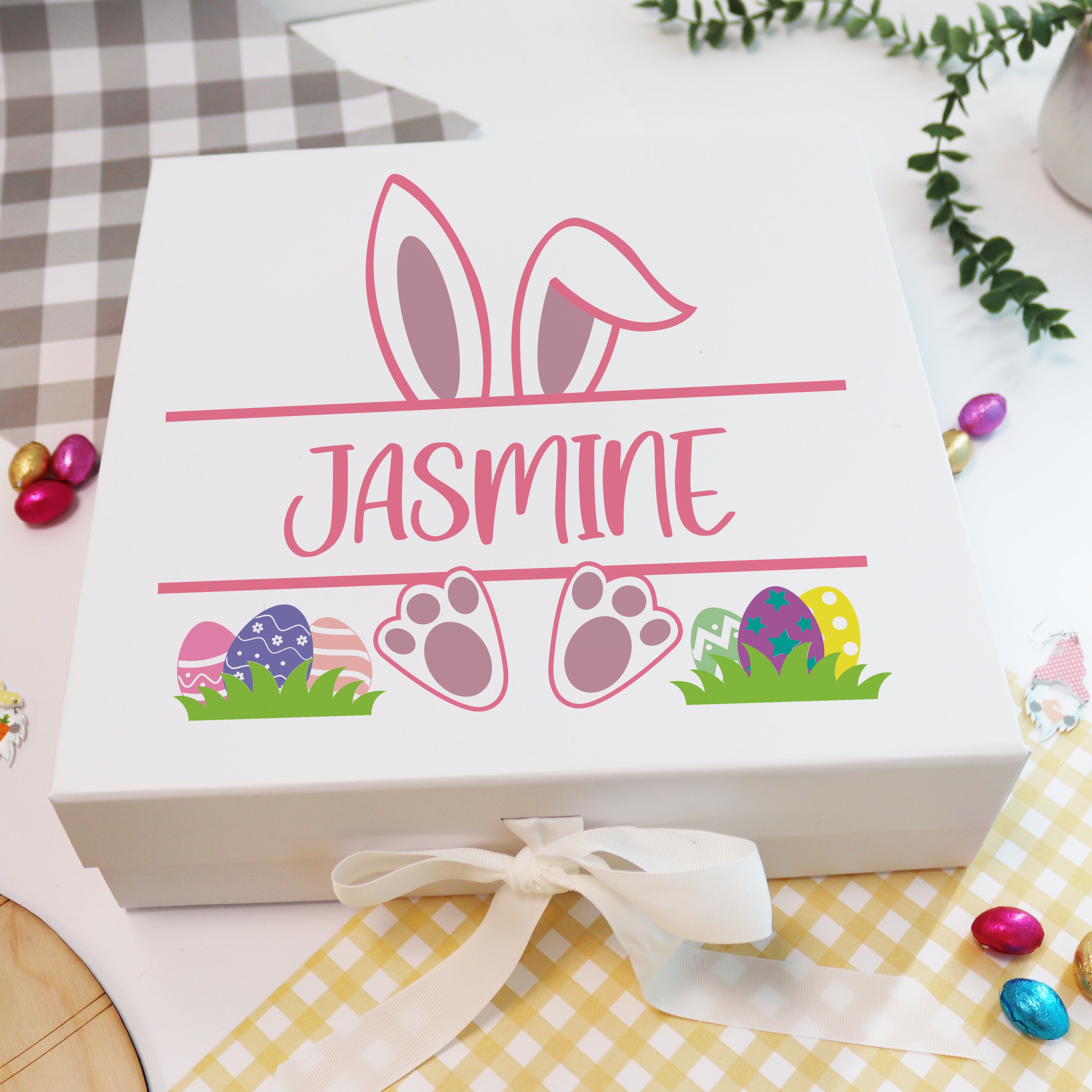 Printed Personalised Bunny Easter Gift Box