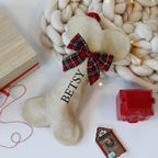 Personalised Luxury Dog Bone Jute Stocking