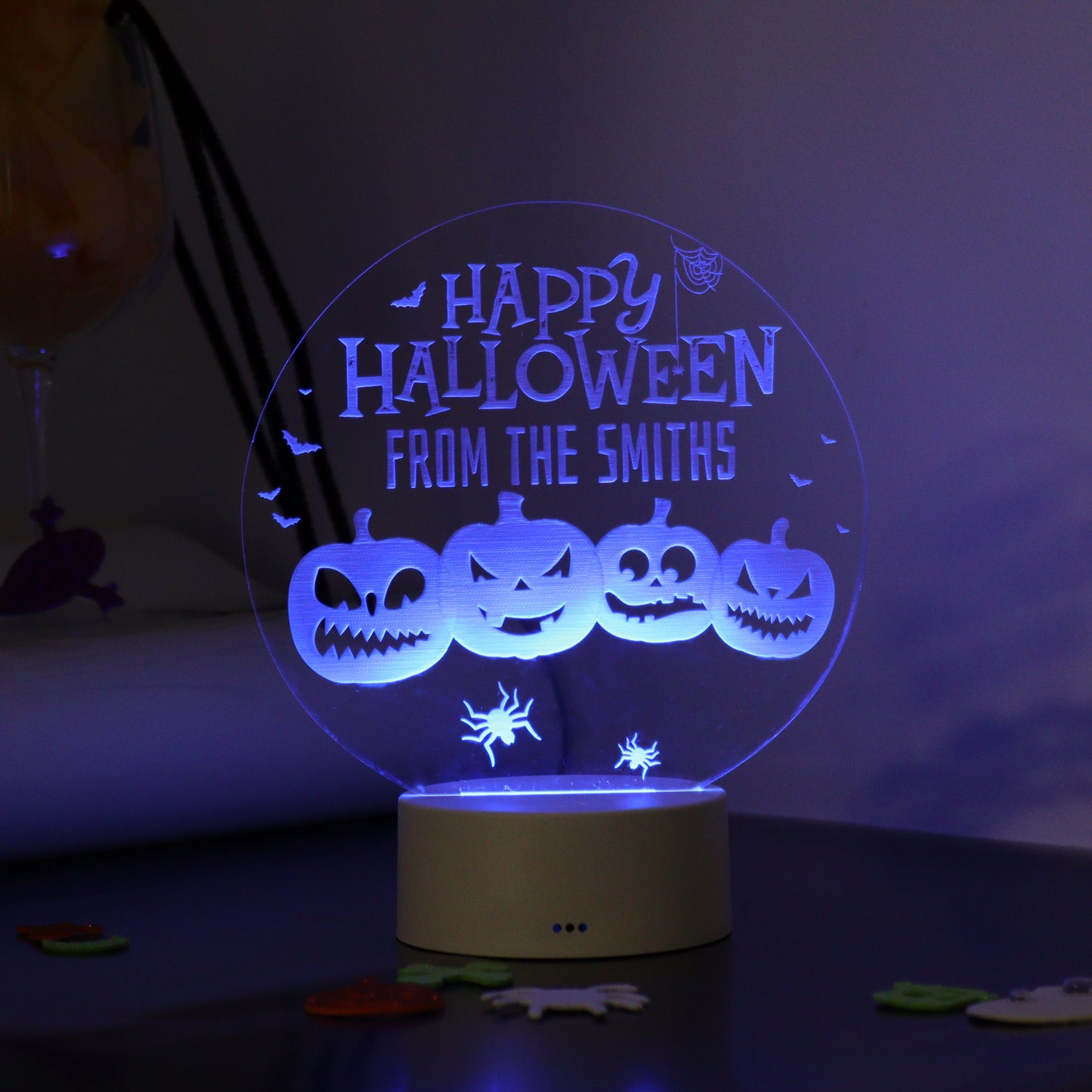 Personalised Halloween Pumpkin LED Sign