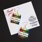 Personalised Teacher Earrings