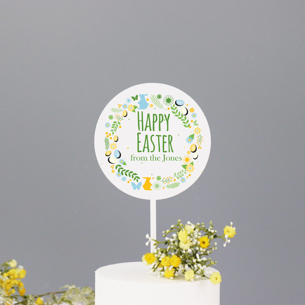 Easter Wreath Cake Topper