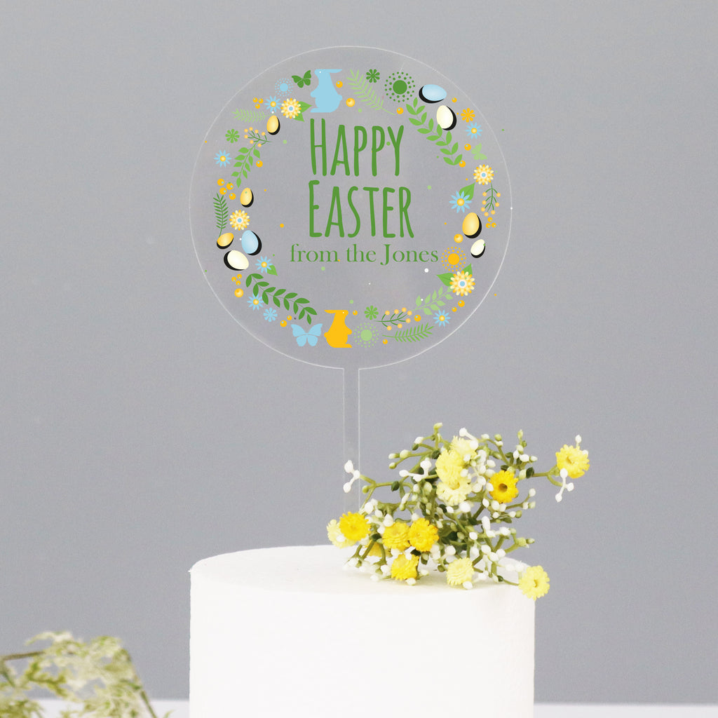 Easter Wreath Cake Topper