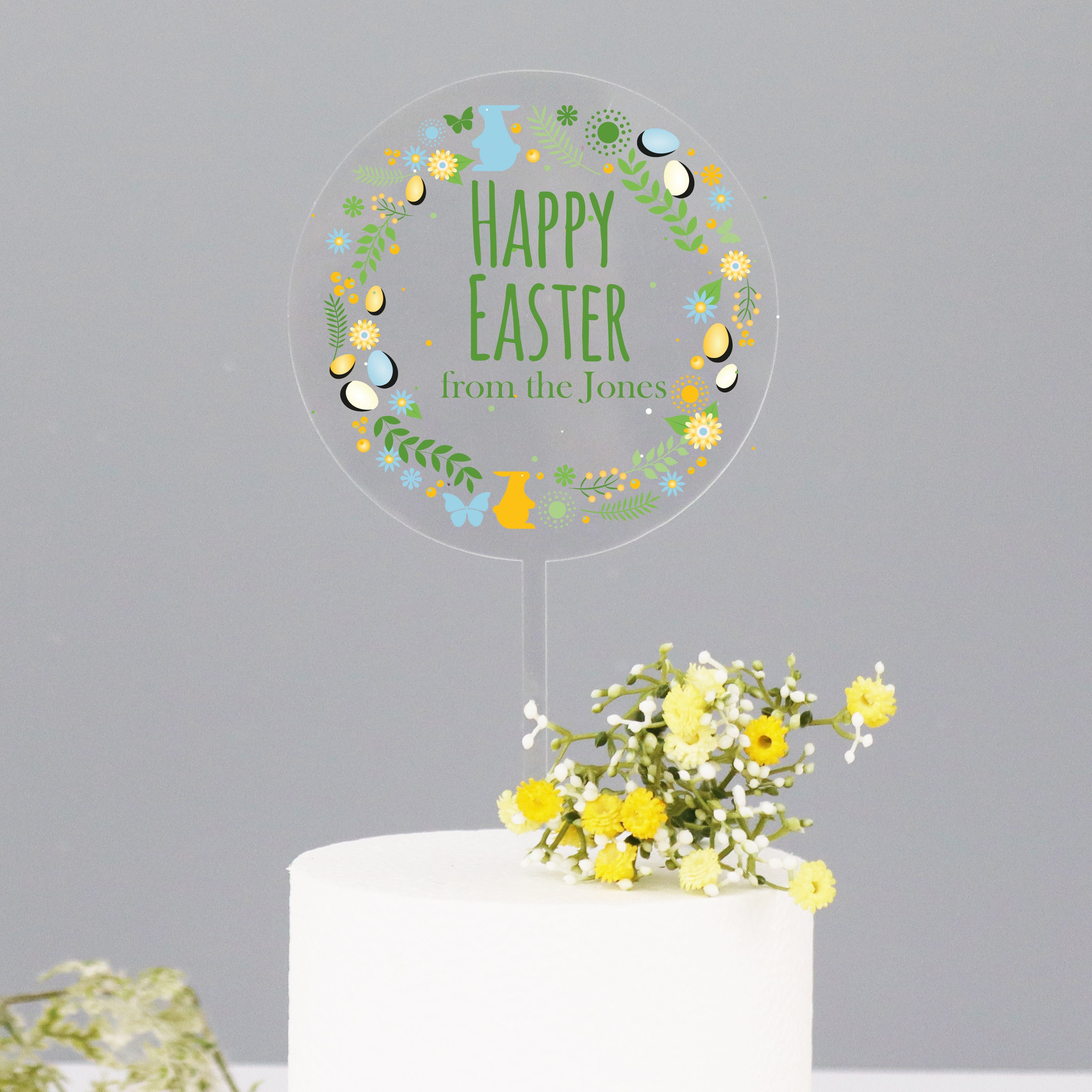 Easter Wreath Cake Topper