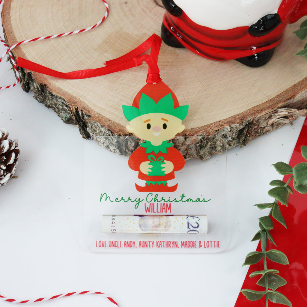 Personalised Money Holder Elf