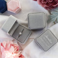 Proposal Grey Engagement Ring Box