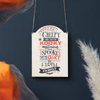 Personalised Halloween Hanging Sign