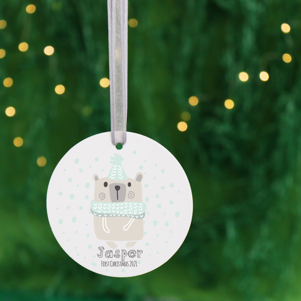 Personalised Baby's First Christmas Bauble