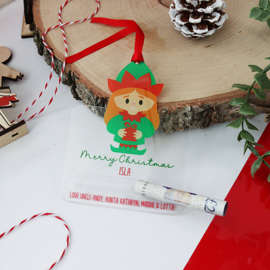 Personalised Money Holder Elf