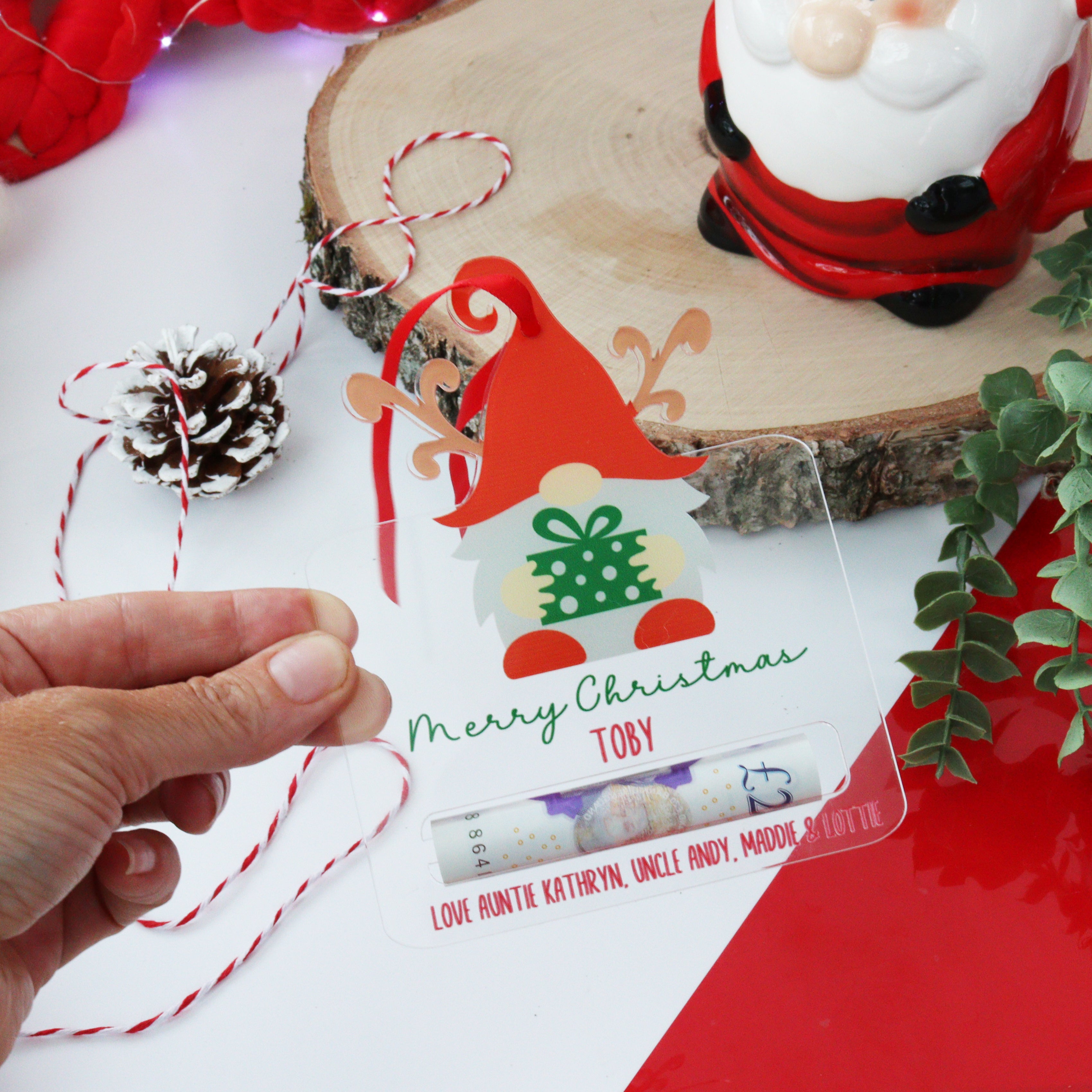 Personalised Money Holder Gnome