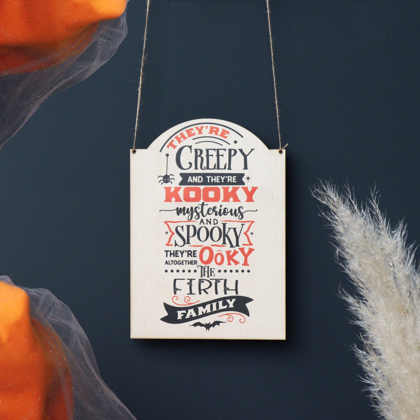 Personalised Halloween Hanging Sign