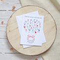 Thank You Teacher Card Hearts Print