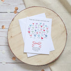 Thank You Teacher Hearts Card