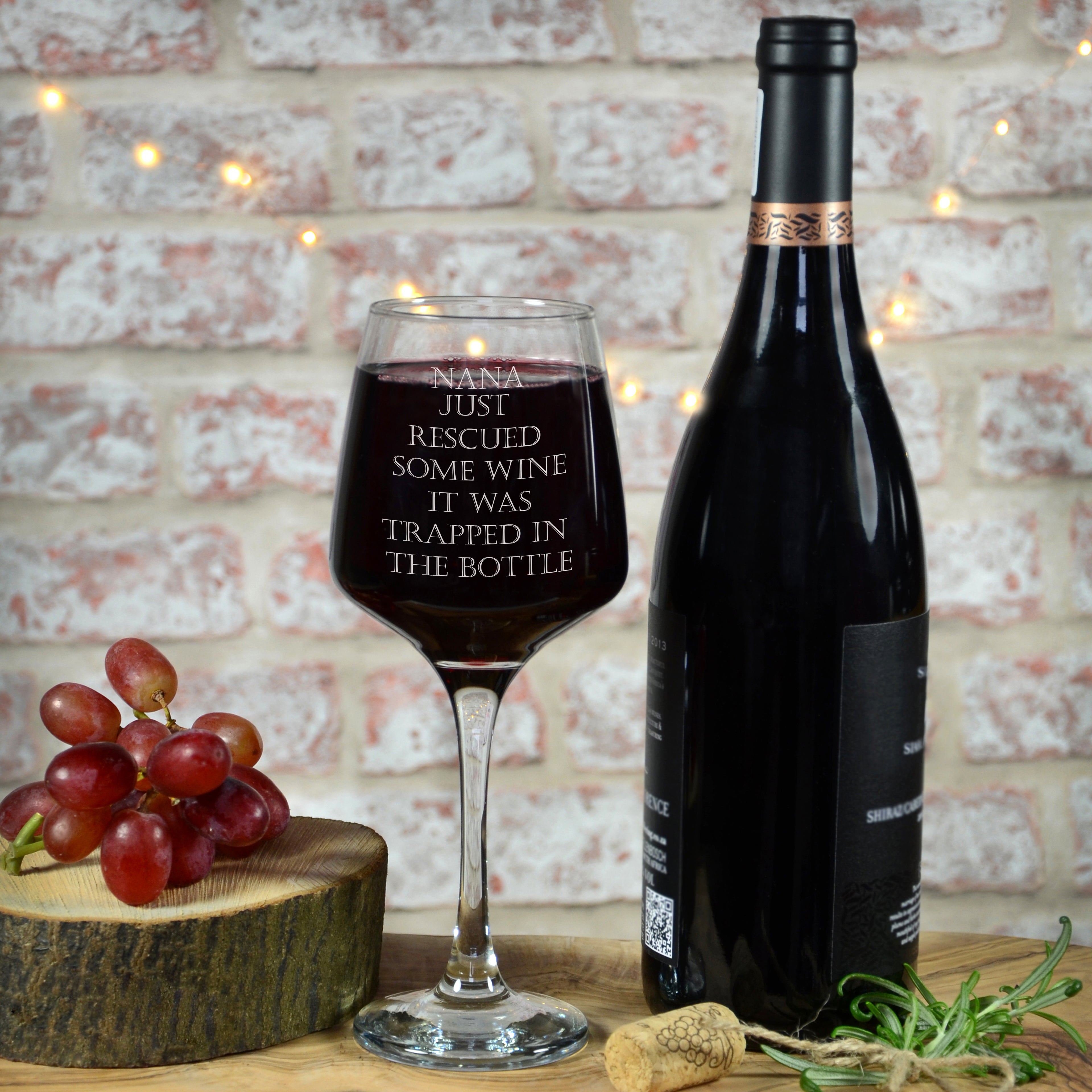 Rescue from the bottle Wine Glass