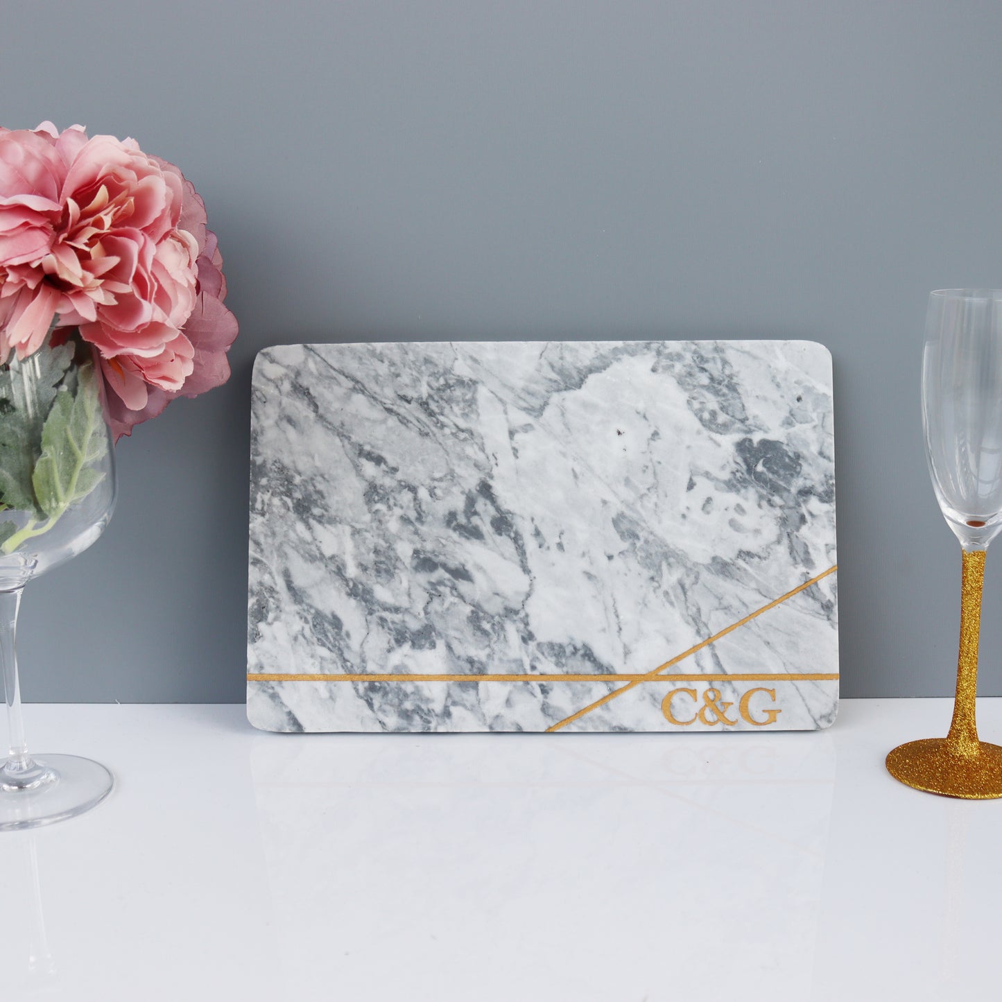Personalised Marble Cheeseboard 'Rectangle'