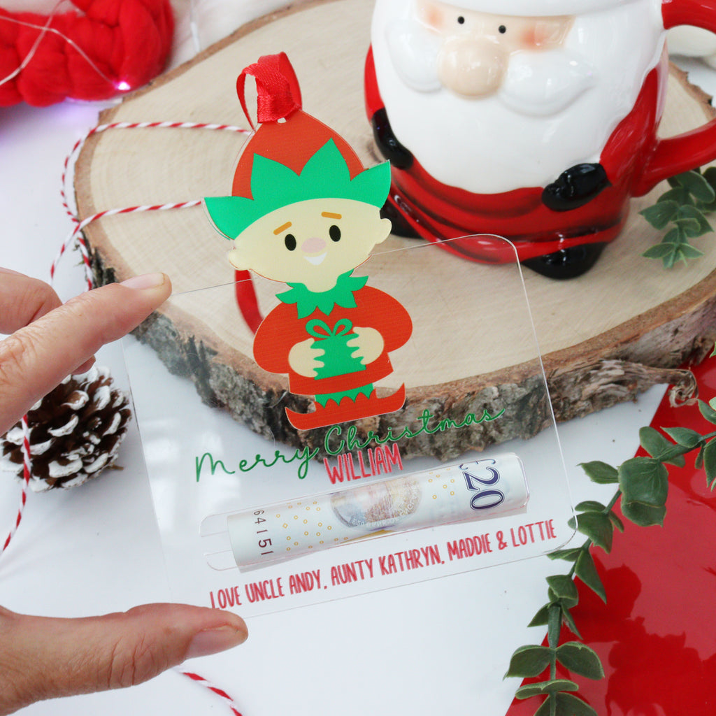 Personalised Money Holder Elf