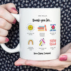 Personalised Thank You Teacher End Of Term Mug