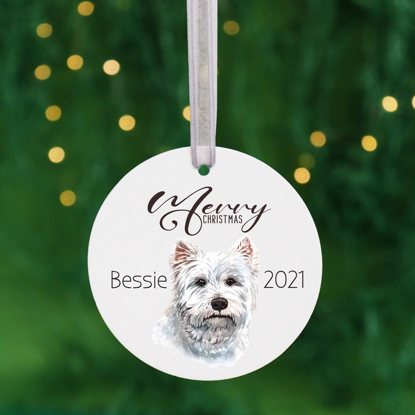Personalised Dog Breed Pet Bauble