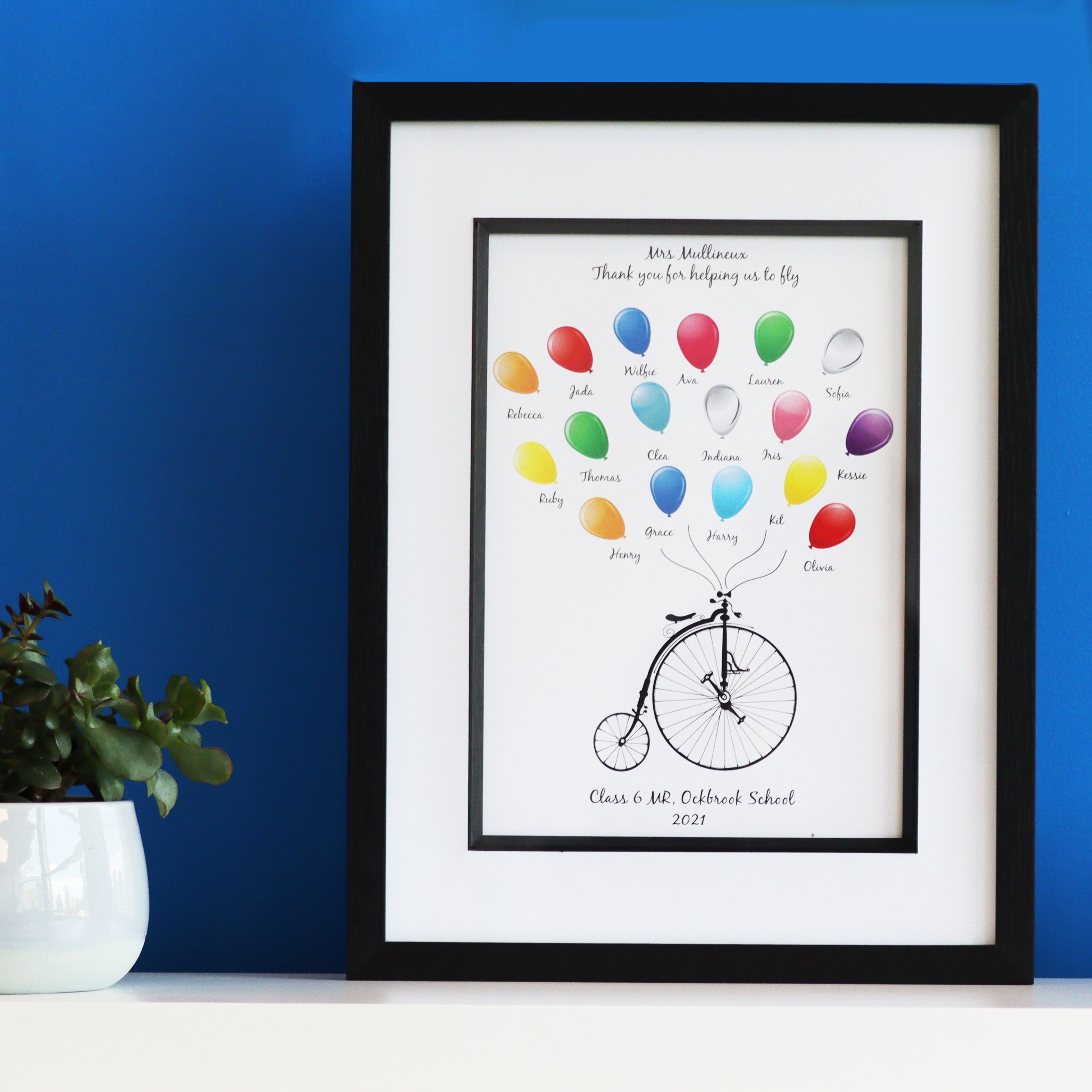 Thank You Teacher Balloon Print