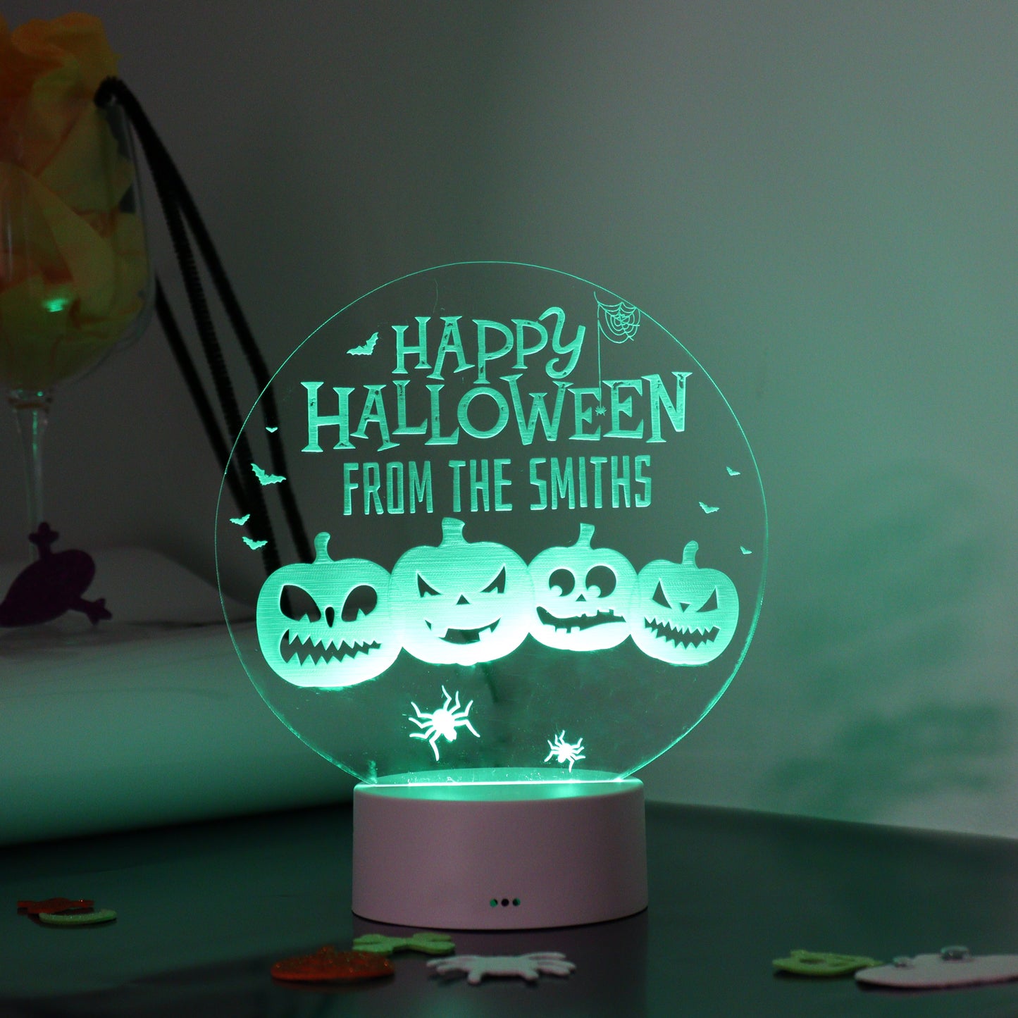 Personalised Halloween Pumpkin LED Sign