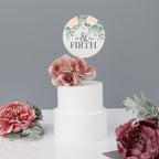 Wedding Cake Topper Blush Pink And Floral