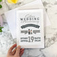 Personalised Silver Wedding Anniversary Card