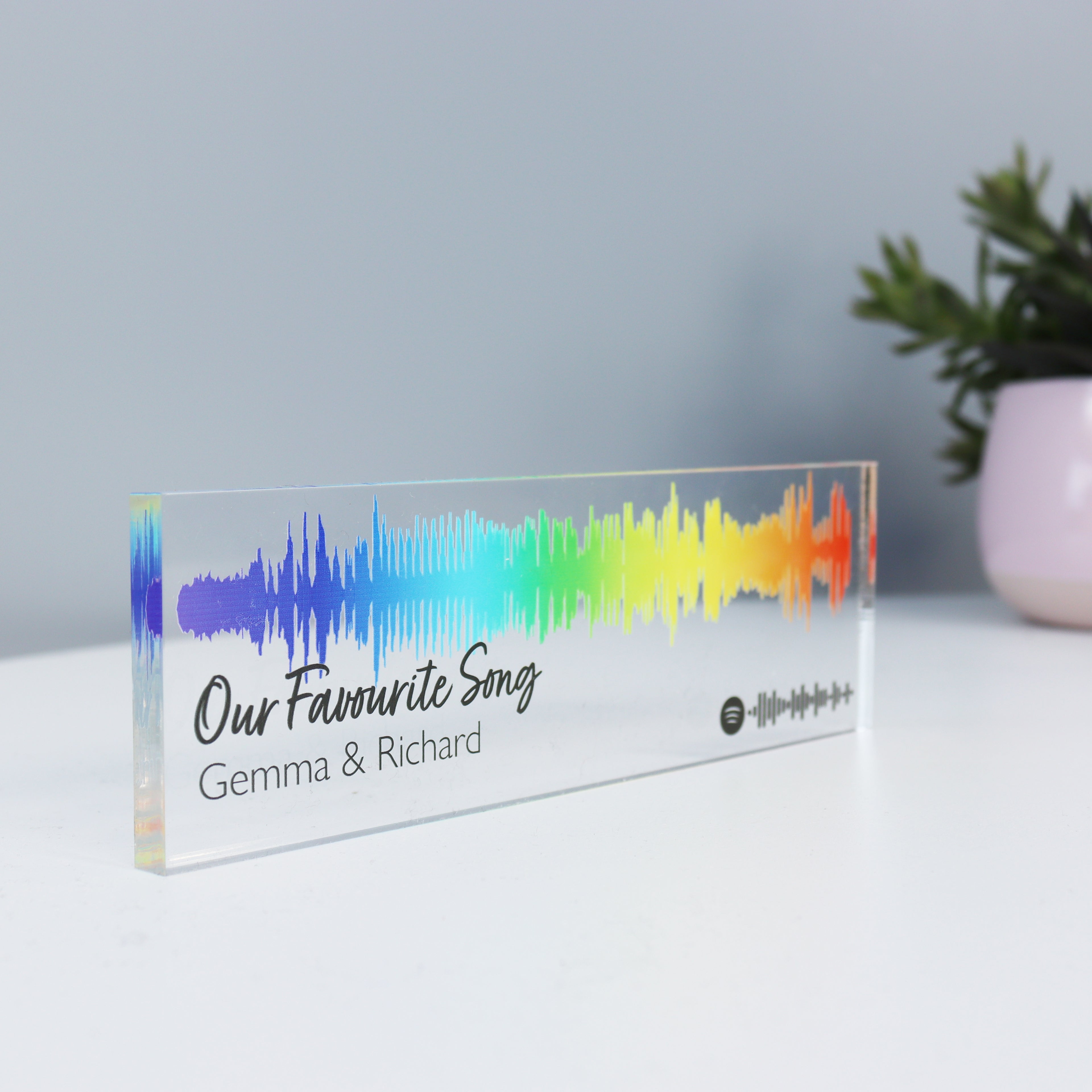 Favourite Song 3D Acrylic Soundwave Art