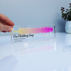 First Dance Wedding Soundwave Acrylic Block