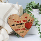 Personalised Thank You Teacher Heart Gift