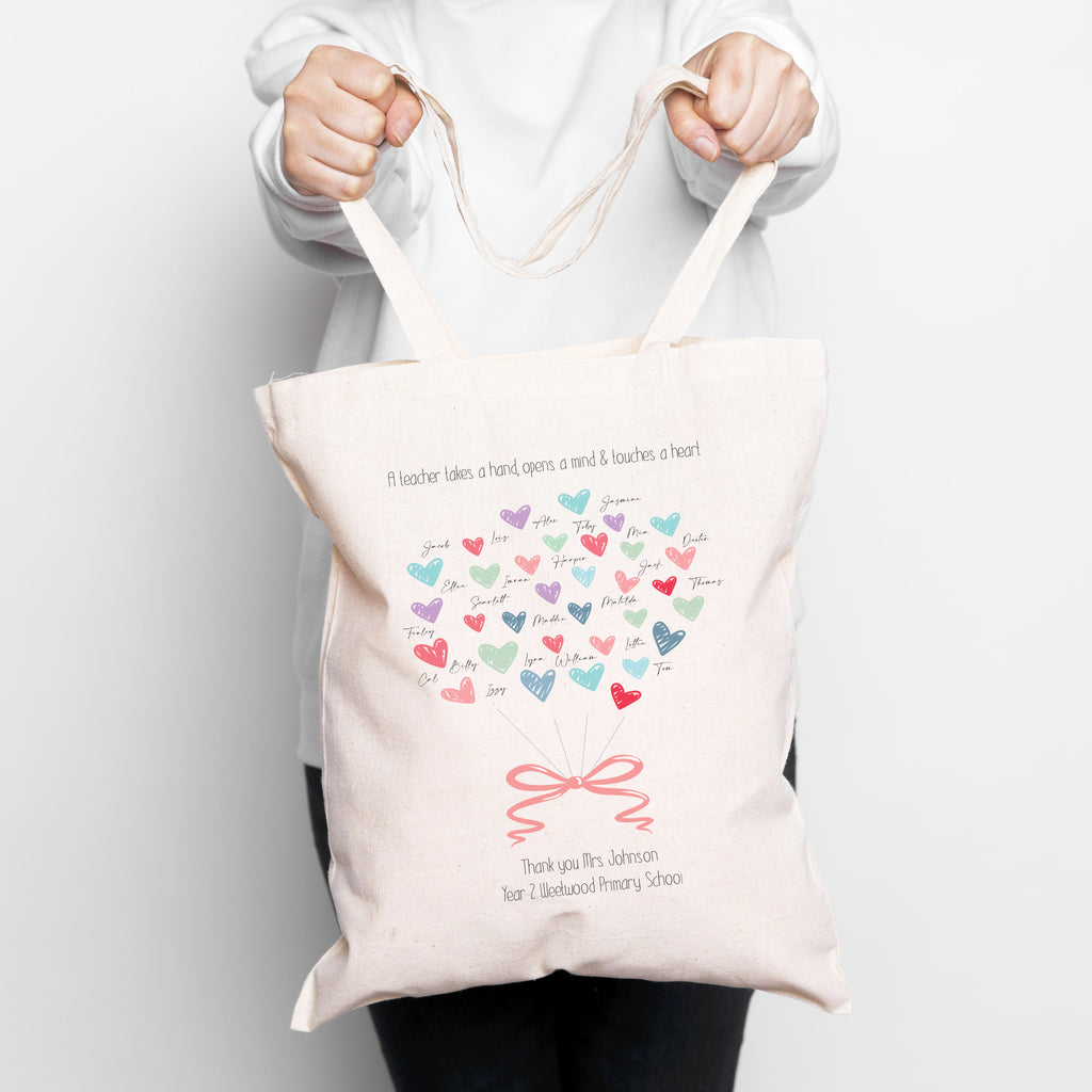 Personalised Teacher Tote Gift Bag