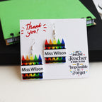 Personalised Teacher Earrings