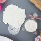 Personalised Wedding Cookie Embosser Fondant Biscuit Stamp