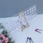 personalised wedding guest book keepsake wedding guest book wall art unusual modern wedding guest book lilac theme