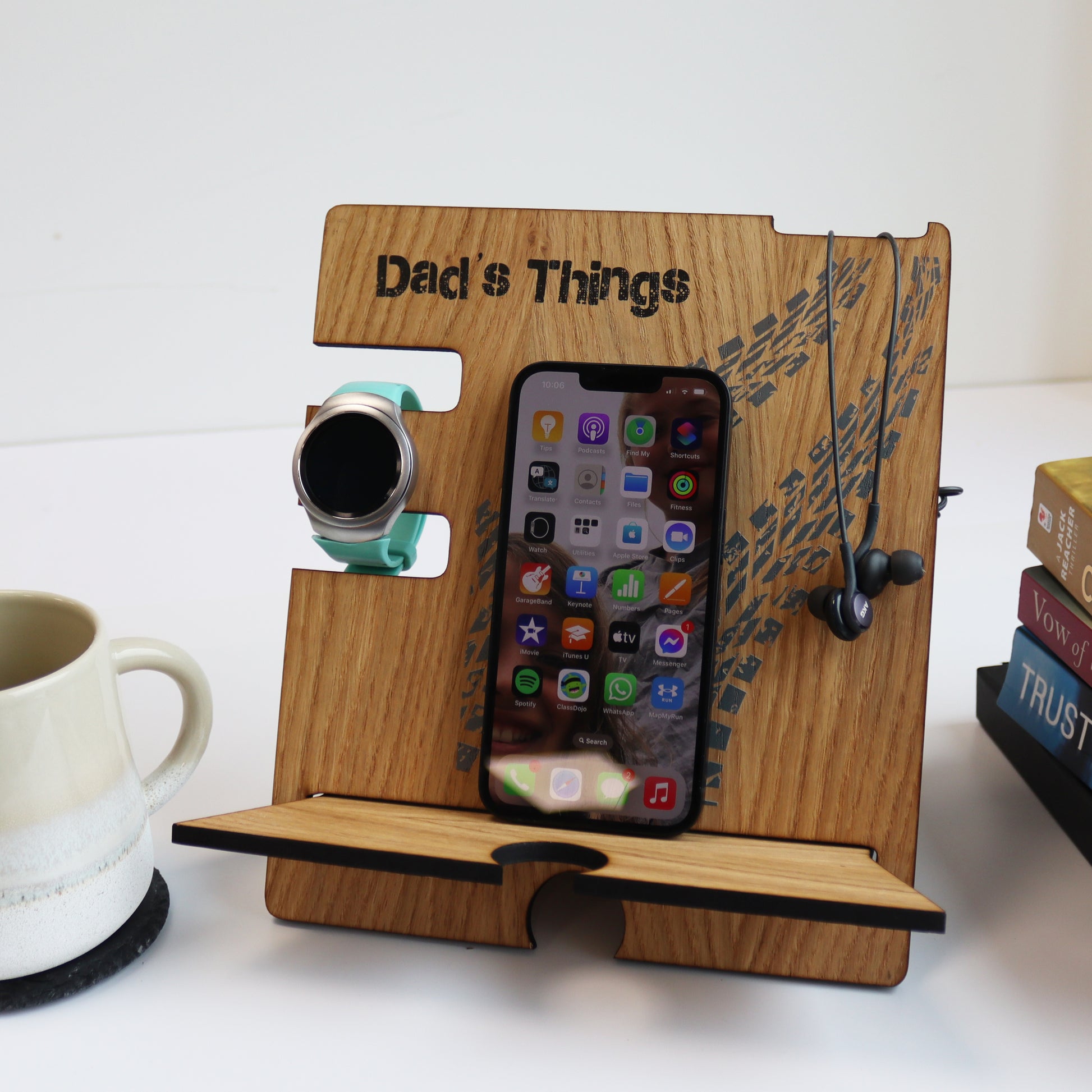 dads phone and watch holder