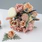 artificial silk flower foral bouquet bride floral bouquet hand tied natural loose floral bouquet