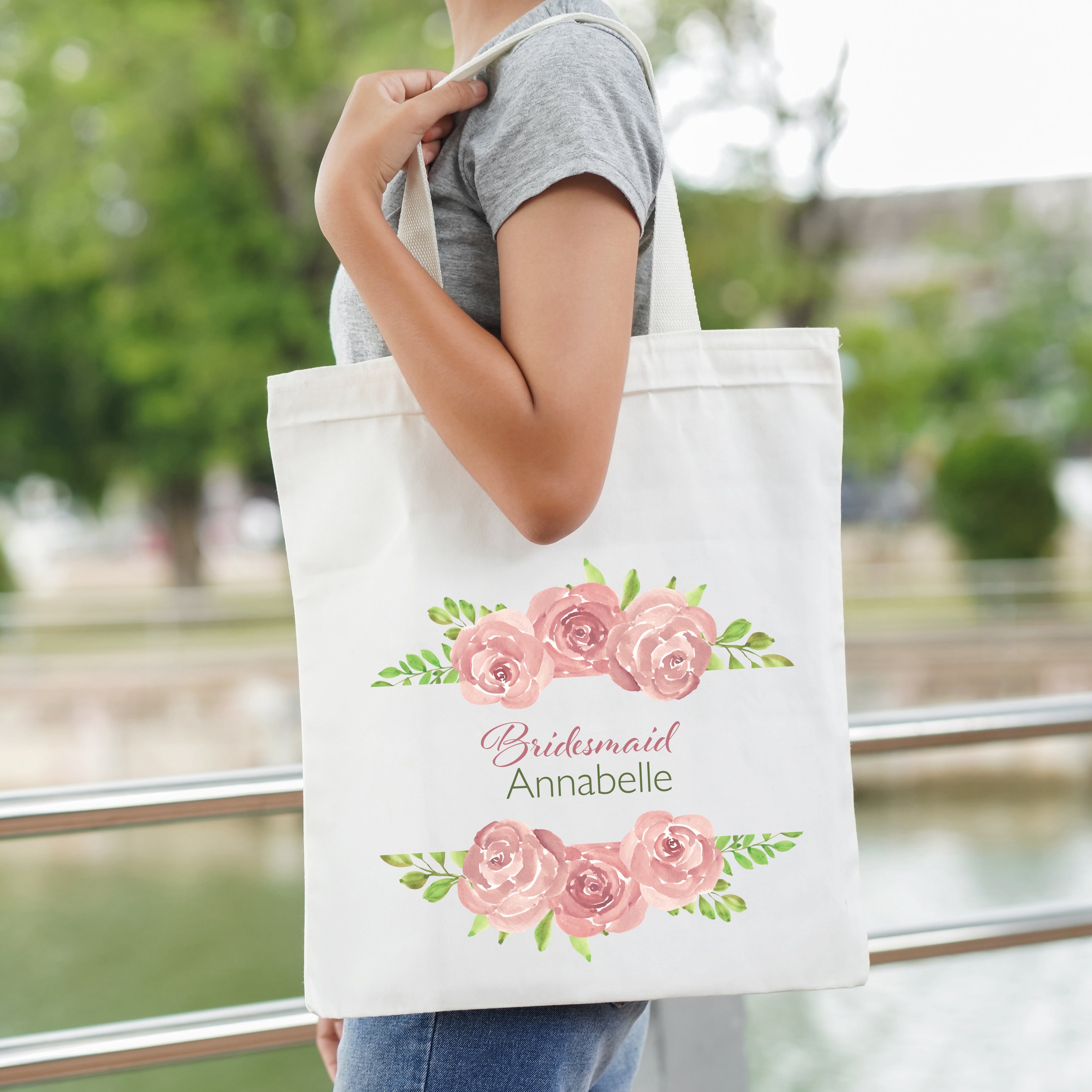 Personalised Bridal Party Tote Bag